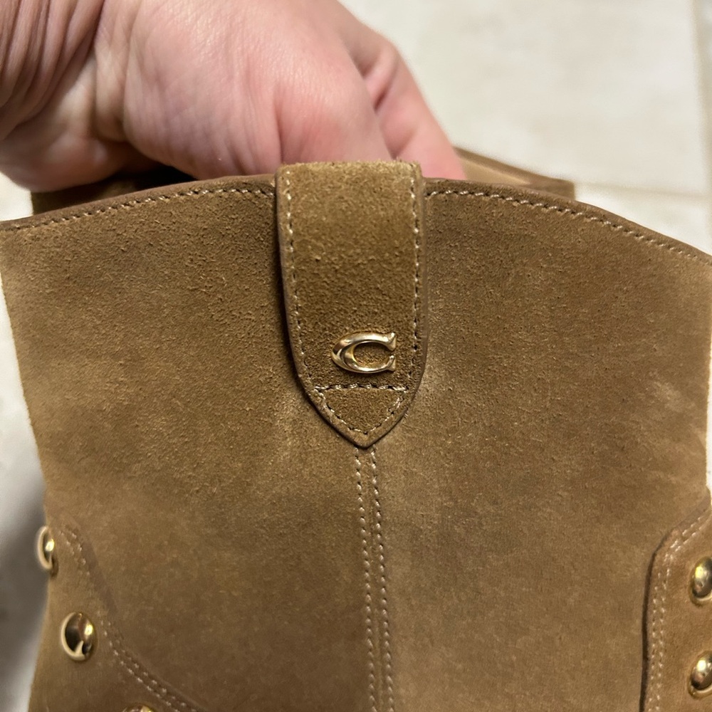 ❌❌SOLD❌❌NEW Coach Paline Suede studded bootie - Picture 10 of 11